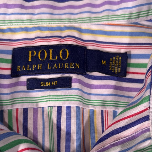Polo by Ralph Lauren Men's Multicolor Striped Shirt - Picture 3 of 6